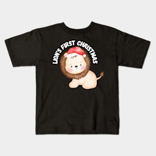 Lion's First Christmas Kids T-Shirt